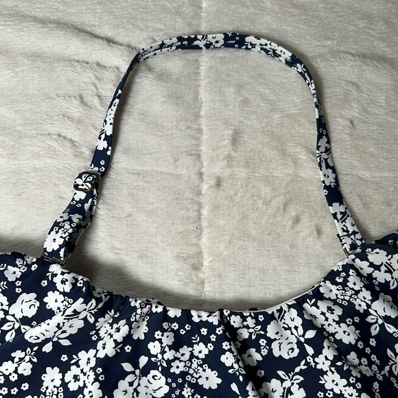 Island Escape Bliss Printed La Flor Ruffled Off-the-Shoulder Tankini Top 6 NEW - Picture 16 of 16